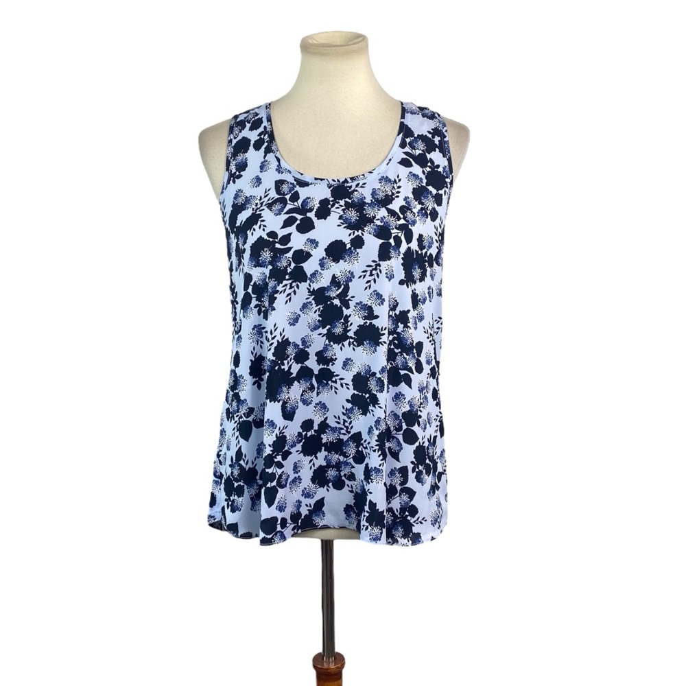 Woman’s LOFT floral lightweight sleeveless blouse size S